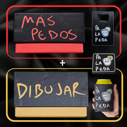 PLP DIBUJAR BUNDLE CON PLP 2 MAS PEDOS, PLP DIBUJAR, KOOZIE, BOTTLE OPENER AND CLOG CHARM